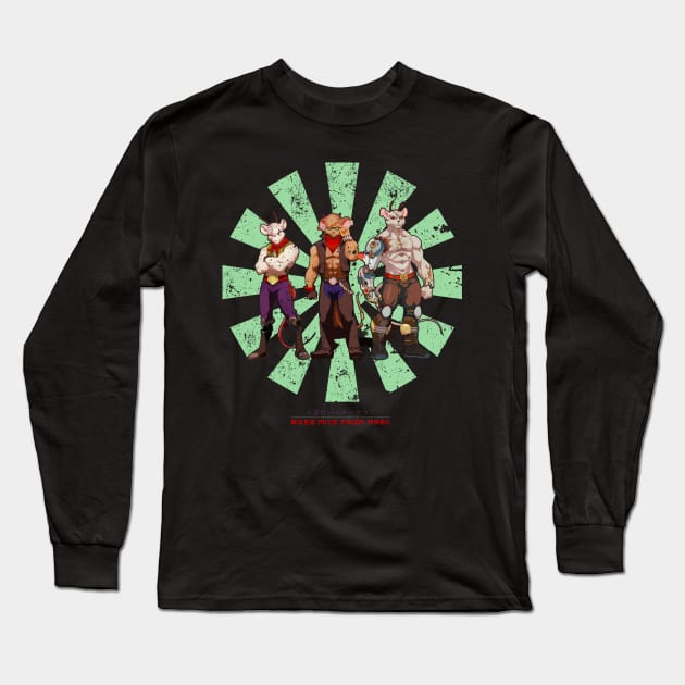 Biker Mice From Mars Retro Japanese Long Sleeve T-Shirt by Nova5